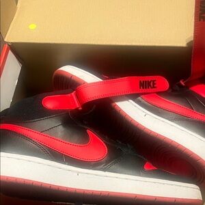 Nike Red and Black Athletic Shoes